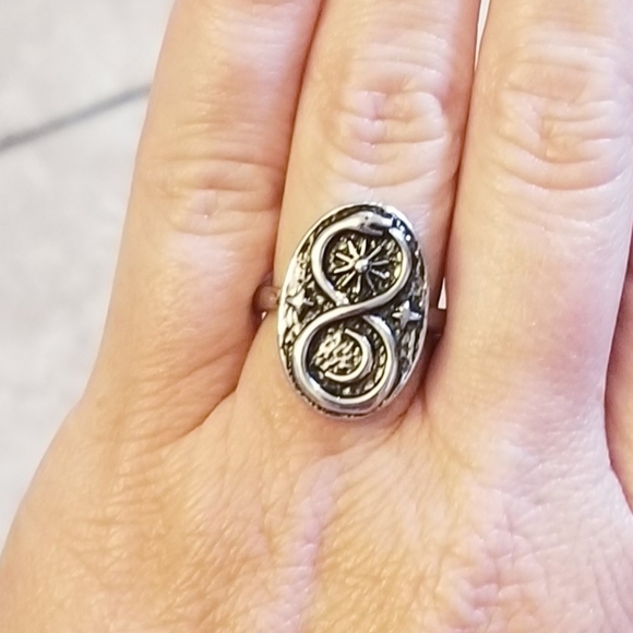 Goddess Ring Sun RING Moon Ring Sun Snak - Picture 3 of 3